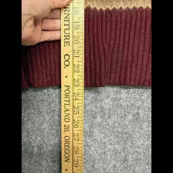 Liz Claiborne Knit Sweater Vest Womens Size XL Red/Cream - Picture 4 of 5